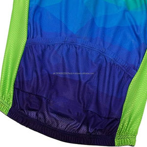 Maillot de cyclisme imprimé pour hommes Short de cyclisme respirant à manches courtes Short à bretelles et collants à séchage rapide du Pakistan - Product Image 5