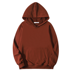 Sweat-shirts à capuche en velours surdimensionnés avec fermeture éclair, logo personnalisé, 420 g/m², haute qualité, pour hommes, blanc uni, hiver - Product Image 3