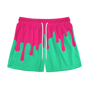 Pantalones Cortos de Baloncesto de Malla con Estampado de Goteo, Gráfico Neón, Secado Rápido, Unisex, para Gimnasio, Fabricante OEM ODM de Ropa Deportiva - Product Image 2