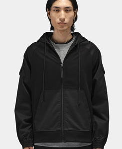Men's Winter Breathable Activewear Tops 300g Fabric Weight Digital Printing Solid Dyed Polyester/Cotton <b>Zipper</b> <b>Hoodie</b> Customized - Product Image 3
