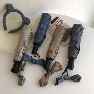 Custom Wholesale <b>Windproof</b> 3Fold Polyester Travel <b>Umbrellas</b> With Logo for Business Use UV Protection Portable - Product Image 3
