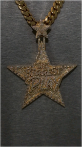 จี้ฮิปฮอปประดับเพชรโมอิสซาไนต์ทรงดาวสั่งทำพิเศษ เงินแท้ 925 ชุบทอง 14K ได้รับการรับรองจาก GRA สำหรับใส่ในงานปาร์ตี้สำหรับทุกเพศ - Product Image 5