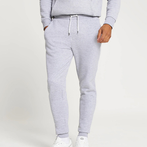 Ensemble de survêtement gris à capuche pour homme, manches longues, couleur unie, sweat-shirt et pantalon décontractés avec poches latérales, coupe classique, pour l'automne - Product Image 3