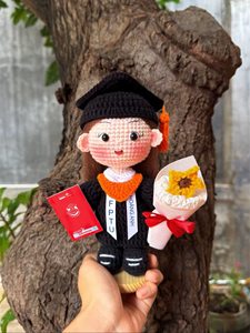 Jouet en peluche Amigurumi fait à la main poupée tricotée au crochet pour filles et garçons animaux en peluche OEM fabriqués au Vietnam - Product Image 5