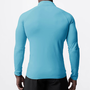 Cotton blended Leisure <b>Tops</b> <b>Mock</b> <b>Neck</b> for Men Autumn Winter Men's for Basketball Outdoor Leisure Sports Solid Knitted - Product Image 2