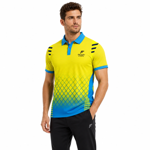 High Quality Custom Sublimated <b>Men</b> Sports Polo <b>Shirt</b> Quick Dry Breathable Golf Tennis Team Uniform Training Jersey Athletic Top - Product Image 3