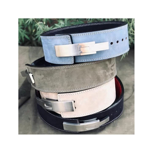 Powerlifting Genuine Leather Lever Belt Weight Lifting Body Building Cross Training Squats Deadlifts Fitness Lower <b>Back</b> <b>Support</b> - Product Image 1
