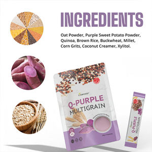 Bebida Instantánea en Polvo de Quinoa, Camote Morado y Multigranos de Alta Calidad, Bebida Nutritiva a Base de Plantas con Aroma, Saludable - Product Image 4