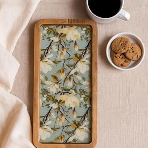 Wooden Enamel Coated Modern Eco-Friendly Food Arrangement <b>Platter</b> Serving Board Fruit Snack Tray Dessert Display Table Dining - Product Image 6