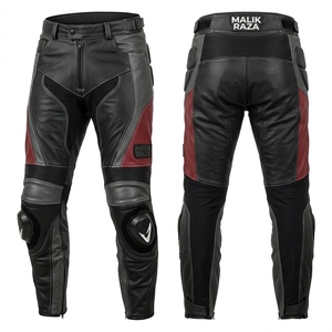 Pantalones de Motociclismo de Cuero Genuino Hechos a Mano para Hombre y Mujer, Tallas Personalizadas, Equipo para Pista - Product Image 4