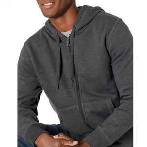 2022 sweats à capuche à fermeture éclair brodés à la mode pour hommes conception de logo personnalisé de haute qualité et anti-rétrécissement faibles taux - Product Image 2