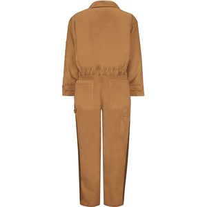 Salopette de travail marron pour homme, manches longues, couleur unie, style décontracté, hiver, combinaison de sécurité, 220g, logo personnalisé - Product Image 5