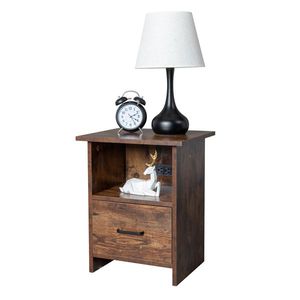 Comodini Singoli Vintage in Truciolato Effetto Legno con Triamina, Adesivi per Strati Superiori/Inferiori, Universali Senza Tracce - Product Image 4