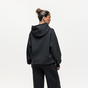 Custom Logo Winter Front High Quality Women Lightweight Casual Workout Sports <b>Top</b> Oversized Gym Sweatshirt Luxury Hoodie - Product Image 2