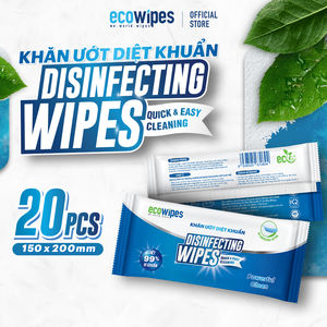 Lingettes nettoyantes antiseptiques en tissu non tissé Ecowipes, nettoyage antibactérien efficace - Product Image 3