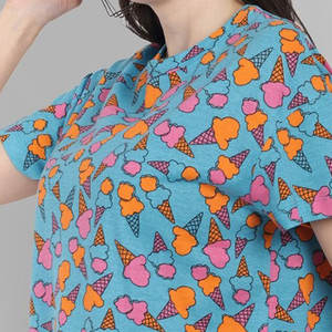 Nouveau T-shirt basique uni en coton doux à col rond pour femme, coupe courte, sexy, idéal pour l'été - Product Image 6