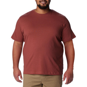 Camiseta de Manga Corta con Cuello Redondo para Hombre, Color Rojo, Poliéster/Algodón, Corte Regular, Estilo Informal, Color Sólido, Tejido de Punto, Diseño Digital Ecológico - Product Image 3