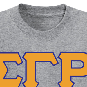 T-shirt brodé personnalisé avec les trois lettres grecques Sigma Gamma Rho, en coton, style décontracté, mode universitaire, streetwear, vente en gros - Product Image 2