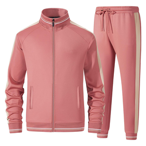 Pantalones Deportivos de Color Rosa Sólido con Cordón Ajustable y Bolsillos Laterales, Casuales, Largos, Transpirables, de Spandex y Poliéster - Product Image 4