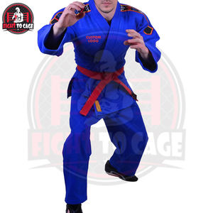 Traje de Judo Elástico con Acabado Liso, Transpirable, 100% Algodón, con Logotipo Frontal, Corte Automatizado, Uniforme de Entrenamiento - Product Image 5