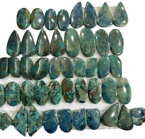 AAA + grado Natural azurita par piedras preciosas cabujón venta al por mayor piedra suelta lote a granel alta calidad azurita par piedra fabricación de joyas - Product Image 1