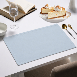 Woven Cotton Placemats Heat Resistant Non-Slip <b>Table</b> <b>Mats</b> for Dining <b>Table</b>, Easy Care Washable - Product Image 3