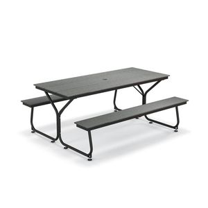 Set da Giardino con Tavolo da Picnic e Panchina per 6-8 Persone, 6 Piedi, per Esterni - Articolo N. 13472895 - Product Image 1