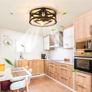 พัดลมเพดานขนาด18นิ้วพร้อมไฟและรีโมทควบคุมใช้ได้กับแอปโดยไม่มีการรับประกันหลอดไฟ - Product Image 1