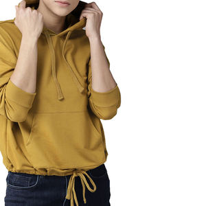 Sudadera con Capucha para Mujer, Estilo Casual, con Hombros Caídos, Personalizada, de Forro Polar, 100% Algodón, Transpirable, Ecológica y Resistente al Viento - Product Image 1
