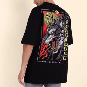 Nouveaux T-shirts tendance pour hommes, coupe oversize, manches courtes, 100% coton, séchage rapide, motif uni, style streetwear, impression, vente flash - Product Image 2