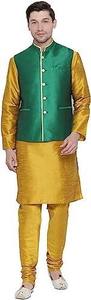 2026 Designer <b>Kurta</b> Pajama for <b>Men</b> | Traditional Shalwar Kameez Set | Wholesale <b>Men's</b> Islamic Ethnic Wear for Eid - Product Image 6