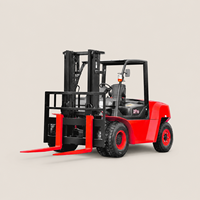 Chariot élévateur diesel de 5, 6 et 7 tonnes avec mât de 3m, 4m et 6m pour la logistique d'entrepôt et la manutention des matériaux