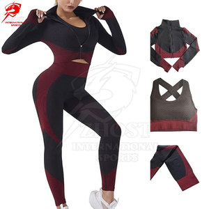 Ensemble de yoga 3 pièces haut de gamme pour femmes actives, matière douce au toucher et style contemporain, vente en gros haute performance - Product Image 6