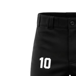 Pantalon de baseball noir avec logo aigle vert et numéro 10, coupe ajustée pour homme, vêtement uniforme anti-humidité - Product Image 2