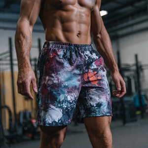 Shorts d'entraînement pour hommes à taille élastique, en polyester 100%, pour le fitness et la sublimation - Product Image 5