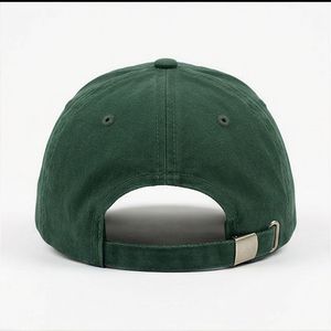 Gorra de Béisbol Verde Oscuro Lisa, Gorra Diaria para Mujer, Ajuste Fresco, Estilo Casual, Tendencia Masculina, Algodón Ajustable de Alta Calidad - Product Image 2