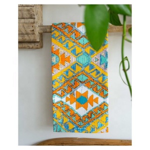 ผ้าขนหนูอเนกประสงค์พิมพ์ลายสไตล์โบฮีเมียนญี่ปุ่น ขนาด 40x60 ซม. ผลิตจากผ้าฝ้าย 100% นุ่มพิเศษ เป็นมิตรต่อสิ่งแวดล้อม แห้งเร็ว ทนทาน ปรับแต่งได้ - Product Image 1