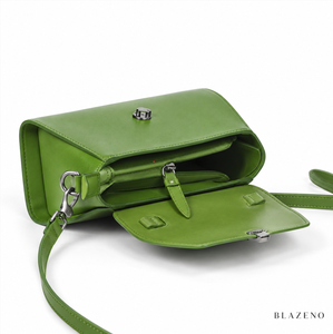 Bolso de Hombro de Cuero PU Verde para Mujer, Bolso de Mano Pequeño Cuadrado, Bolso Bandolera para Viajes Diarios - Product Image 4