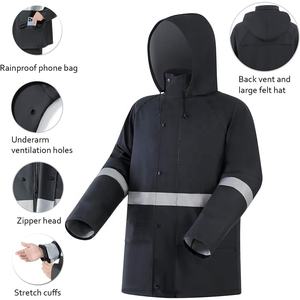 Trajes de lluvia con capucha confiables para uso profesional, logotipos y etiquetas personalizados, tela impermeable y transpirable para comodidad durante todo el día - Product Image 2