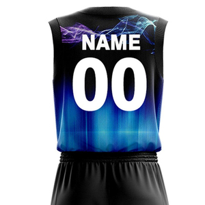 Nouvelle arrivée, vente en gros, uniforme de basket-ball personnalisé, 100% polyester, séchage rapide, sans manches, design professionnel, uniforme de basket-ball - Product Image 5