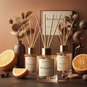 Aromasong Int. Diffuseur d'huiles essentielles 100% naturel de qualité supérieure sans sulfate, ensemble diffuseur à bâtonnets parfum Orange (douce) pour la maison, fabriqué aux États-Unis, modèle 127 - Product Image 2