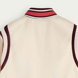 แจ็คเก็ต Varsity Letterman แบบกันน้ำพิเศษ แจ็คเก็ตวินด์เบรกเกอร์แบบกำหนดเองพร้อมแขนหนัง ไซส์ใหญ่พิเศษ แจ็คเก็ต Varsity ขายส่ง - Product Image 5