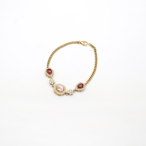 <b>Charming</b> Pink Garnet Pear Bracelet 5x7 Elegant Womens Choice Gemstone Fashion Jewelry Party Wear Choice - Product Image 3