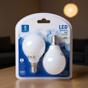 Bombilla LED A5 G45 6W E14 6400K Luz Blanca Fría, Paquete de 2 Piezas - Product Image 3