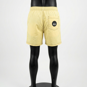 <b>Men</b> Windbreaker <b>Shorts</b> 155 GSM Soft Polyester Fabric Yellow Lightweight Breathable Comfort Custom <b>Patch</b> Logo <b>men's</b> <b>shorts</b> - Product Image 3