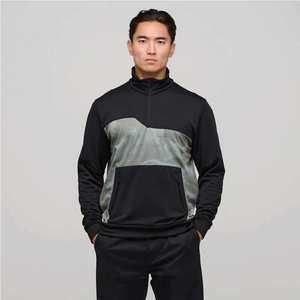 เสื้อกีฬาถักลายปักแบบซิปครึ่งตัว คอฮู้ดแบบซิป 1/4  ผ้าโพลีเอสเตอร์/คอตตอน - Product Image 5