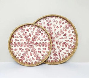 Ensemble de 3 plateaux en résine avec incrustation de nacre MOP, en stock, cadeau jetable pour l'Aïd et le Ramadan, pour la décoration de la maison, vaisselle et assiettes - Product Image 1