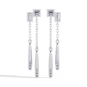 Pendientes SOLITAIREKART con Diamantes Naturales de 0.66ct, Color Celestial Drizzle, Claridad VS-SI - Product Image 3