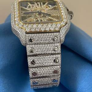 Montre Classique Personnalisée pour Homme, Montre Sertie de Diamants de Laboratoire, Bijoux Hip Hop Incrustés de Diamants, Meilleure Qualité, Prix de Gros - Product Image 2