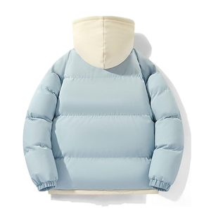 Unisex <b>Puffer</b> Zip <b>Jackets</b> for Men Custom Designs Logos Hooded Oversized Outdoor Sports Winter Wear at Cheap Price - Product Image 2